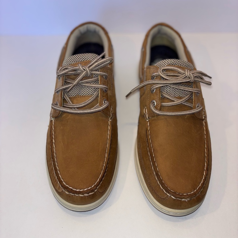 Docker Beacon Boat Shoes Men’s 12M Tan/Taupe Excellent Condition